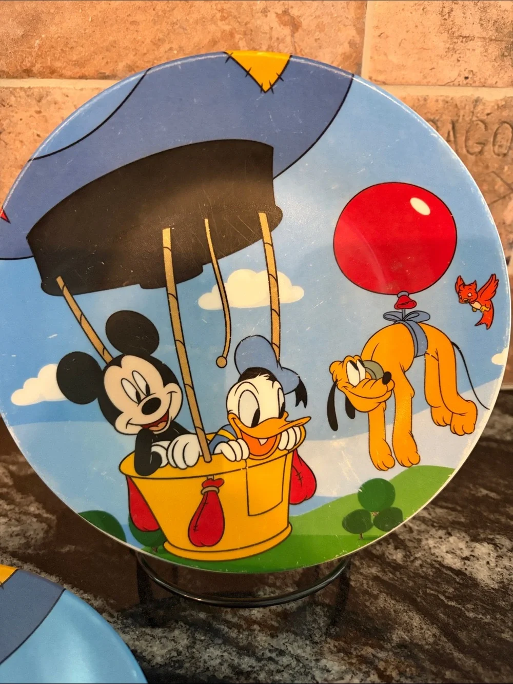 Disney Mickey & Friends Hot Air Balloon Party Plates - Set of 2